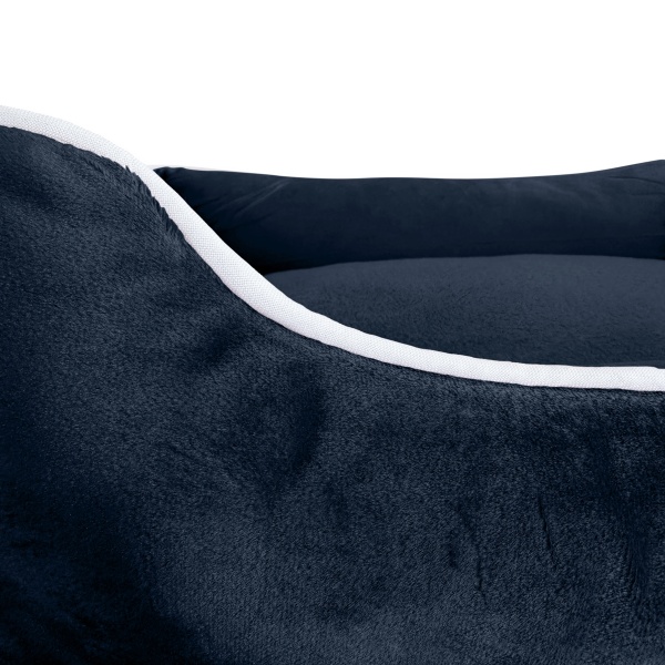 Luxe Black Velvet Dog Bed